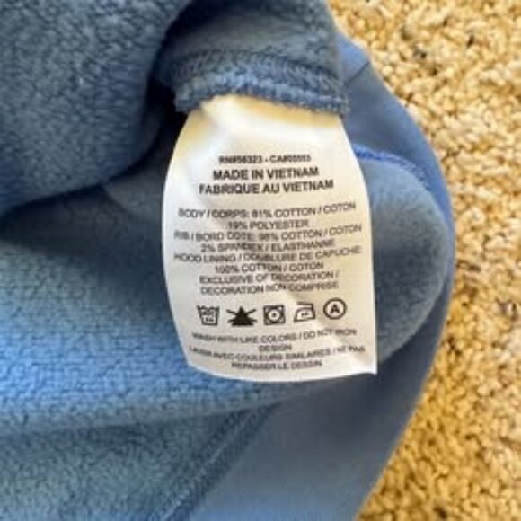 Nike Unisex Blue Hoodie L Downers Grove South High School Mustangs Tennis - Picture 4 of 4